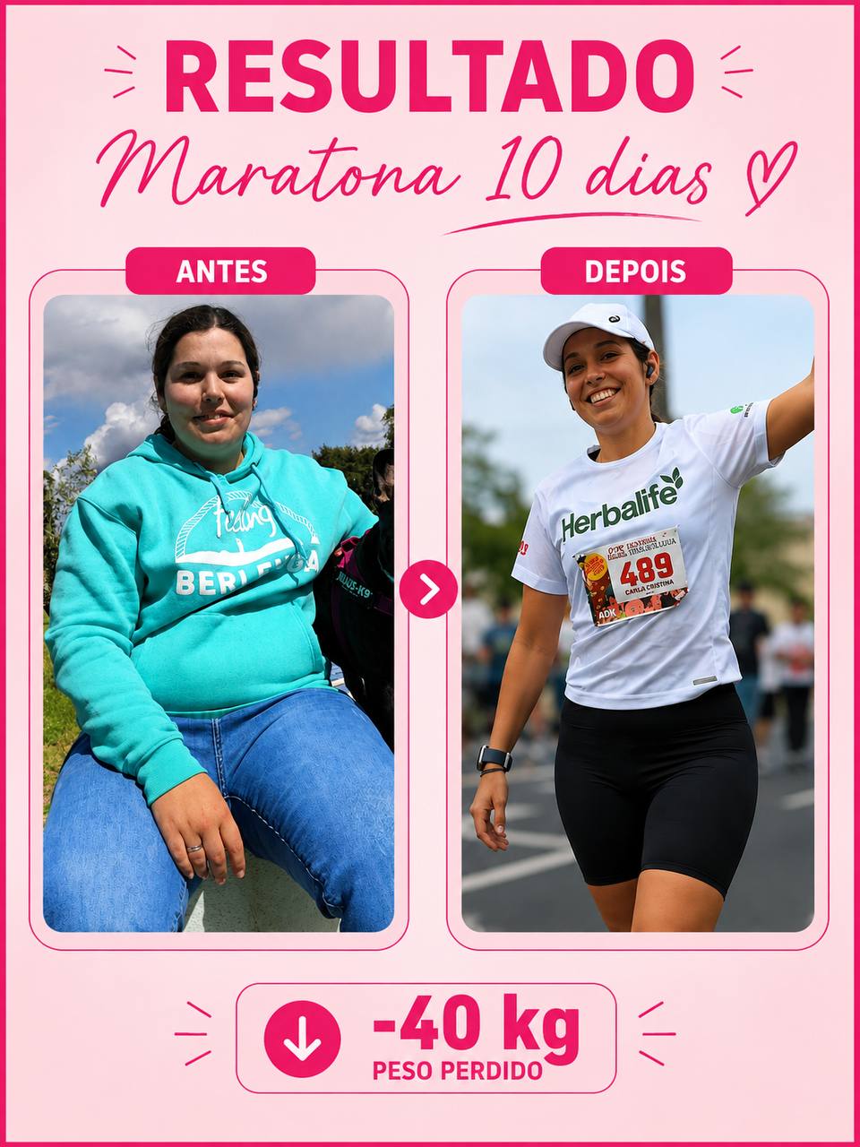Imagem do testemunho de Carolina